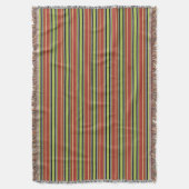 Couverture Plaid à rayures avec motif texturé (devant Vertical)