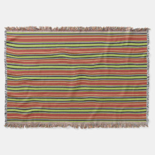 Couverture Plaid à rayures avec motif texturé