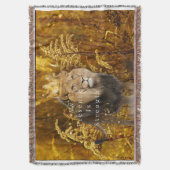 Couverture Plaid au Lion – Ma Présence Est Force (devant Vertical)