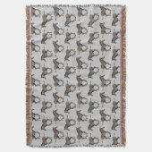 Couverture Plaid bébé zèbre de Grevy (gris clair) (devant Vertical)