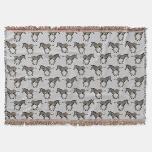 Couverture Plaid bébé zèbre de Grevy (gris clair)
