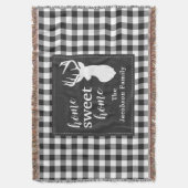 Couverture Plaid Christmas Holiday Home Sweet (devant Vertical)