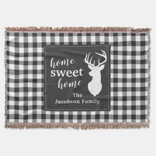 Couverture Plaid Christmas Holiday Home Sweet (Devant)