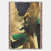 Couverture Plaid de jet abstrait d'art d'humeur orientale, 60 (devant Vertical)