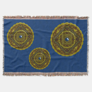 Couverture Plaid de jet Capricorne Mandala