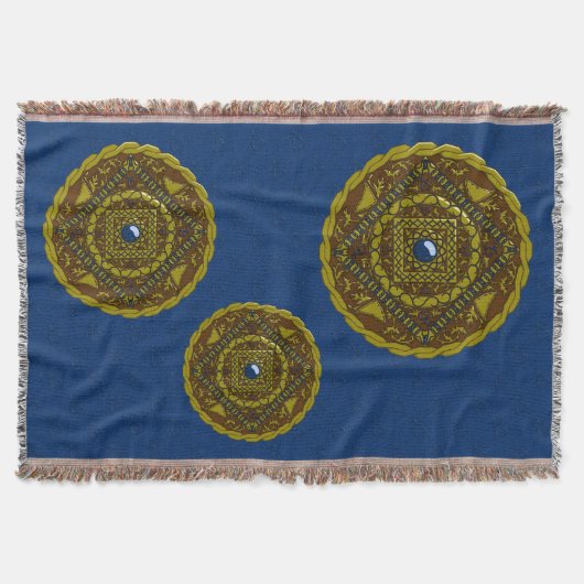 Couverture Plaid de jet Capricorne Mandala (Devant)