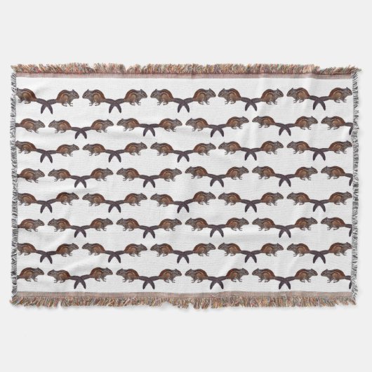 Couverture Plaid de jet Chipmunk Frenzy (Choisissez la couleu (Devant)