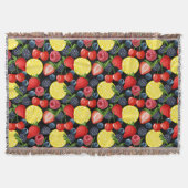 Couverture Plaid de jet de fruits vif et audacieux (Devant)