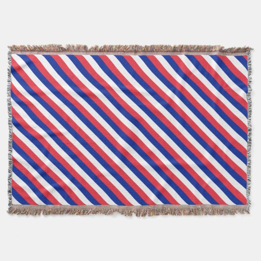 Couverture Plaid de jet du drapeau français (Devant)