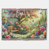 Couverture Plaid de jet Grace Floral Garden (Devant)