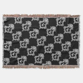Couverture Plaid de jet K Monogramme Initiale (Devant)