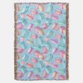 Couverture Plaid de jet pastel Macaron (devant Vertical)