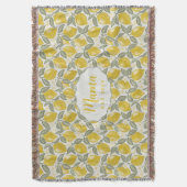 Couverture Plaid de jet personnalisé Mama Lemon (devant Vertical)
