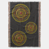 Couverture Plaid de jet Scorpio Mandala (devant Vertical)