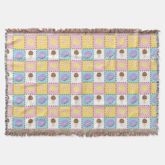 Couverture Plaid de jeté Envies Sucrées (Devant)