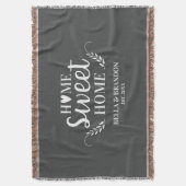 Couverture Plaid de mariage personnalisé pour couples (devant Vertical)