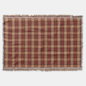 Couverture Plaid de pixel en rouge et or (Devant)