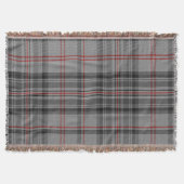 Couverture Plaid de tartan géant rouge noir gris de Taupe (Devant)