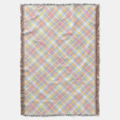 Couverture Plaid en pastel de rayure (devant Vertical)