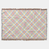 Couverture Plaid en pastel de rayure (Devant)