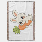 Couverture Plaid Enfant avec Adorable Lapin (devant Vertical)