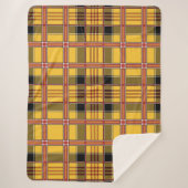 couverture plaid jaune (Devant)
