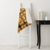 couverture plaid jaune (En situation)