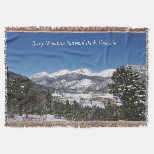 Couverture plaid jeté de Rocky Mountain National Park (Devant)