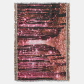 Couverture Plaid Magique de Forêt Rose Pêche (devant Vertical)