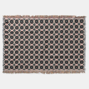 Couverture Plaid (Monnaie De Corail Noir Blanc) Lancer la cou