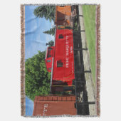 Couverture plaid Pere Marquette de caboose (devant Vertical)