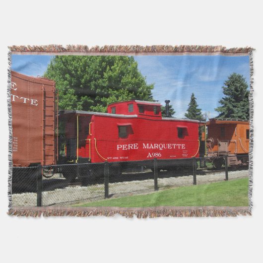 Couverture plaid Pere Marquette de caboose (Devant)
