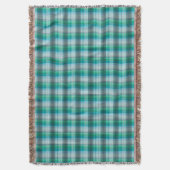 Couverture Plaid. Plaid gris bleu. (devant Vertical)