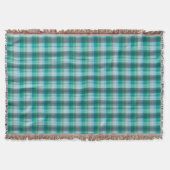Couverture Plaid. Plaid gris bleu. (Devant)