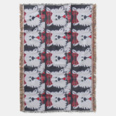 Couverture plaid scottish terrier chiot chien jeter couvertur (devant Vertical)