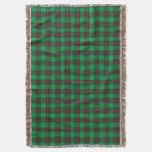 Couverture Plaid Tartan Green traditionnel écossais tendance (devant Vertical)