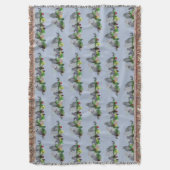 Couverture Plaids de fête pour perroquet gris africain (bleu) (devant Vertical)