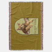 Couverture Plaids de jet jaune marron pour amateur de gingemb (devant Vertical)