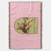 Couverture Plaids de jet rose pour amateur de gingembre (devant Vertical)