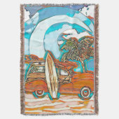 Couverture Planches de surf Woodie de plage (devant Vertical)