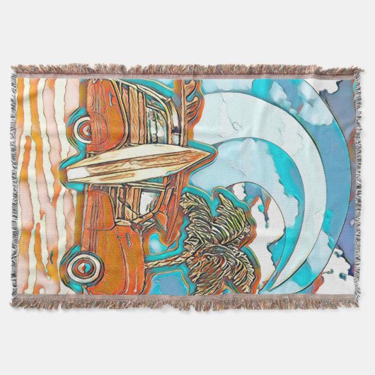 Couverture Planches de surf Woodie de plage (Devant)