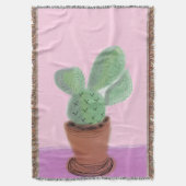 Couverture Plante Cactus Vert Violet plantes d'intérieur  (devant Vertical)