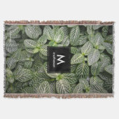 Couverture Plante en mosaïque Fittonia avec Feuilles variés (Devant)