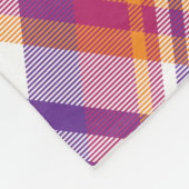 Couverture Plantée personnalisée violette, orange  (Coin)