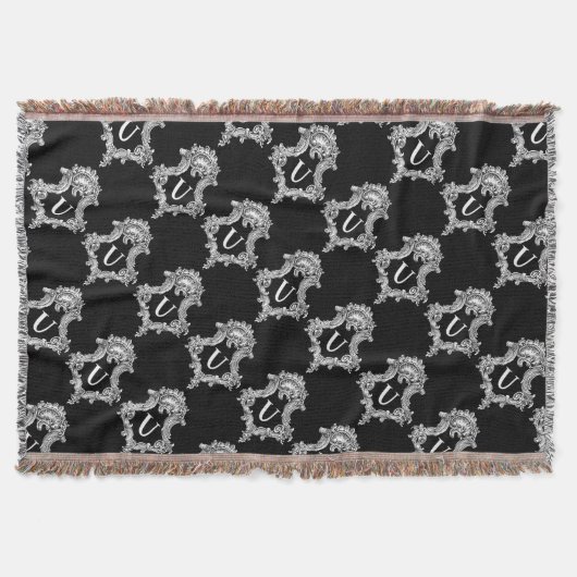 Couverture Plaque de jet avec initiale U Monogramme (Devant)