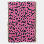 Couverture Plaque de jet imprimée léopard rose (devant Vertical)