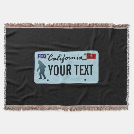 Couverture Plaque de licence California Sasquatch (Devant)