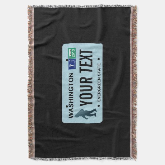 Couverture Plaque de licence Washington Sasquatch (devant Vertical)