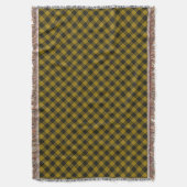 Couverture Plaque noire jaune tartan MacLeod (devant Vertical)