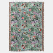 Couverture Plumes de paon vert rouge (devant Vertical)
